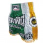 Lumpinee Kvinna Muay Thai Shorts  : LUM-022 Grön/Gul-W